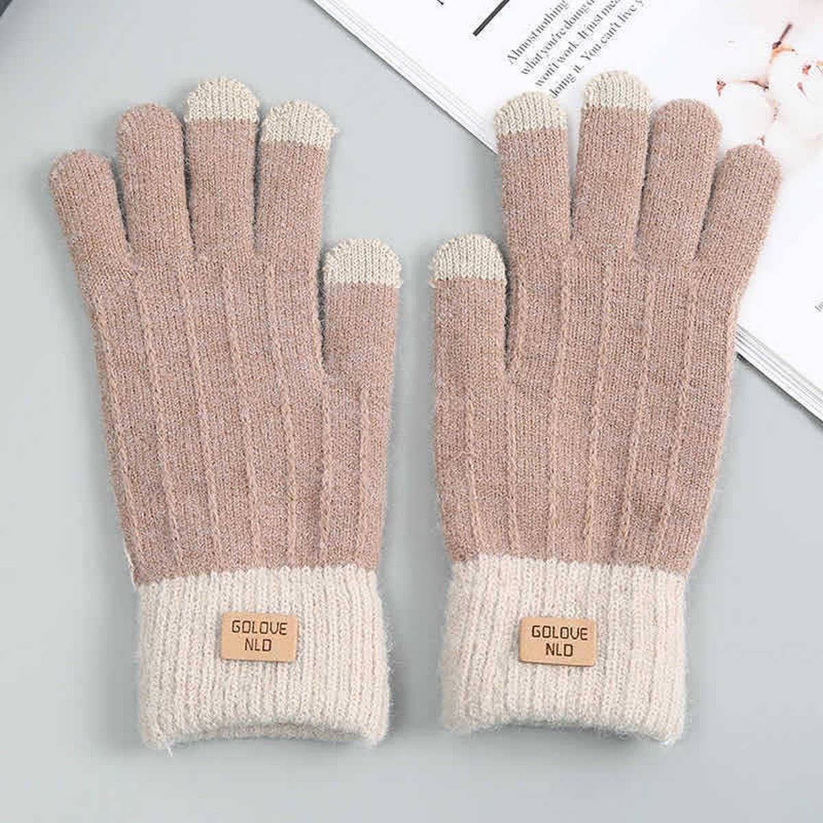 Winter Cashmere Touch Screen Plus Fleece Gloves_Cwag0186