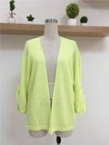 SOLID COLOR KNIT CARDIGAN SWEATER COAT_cwocal0678