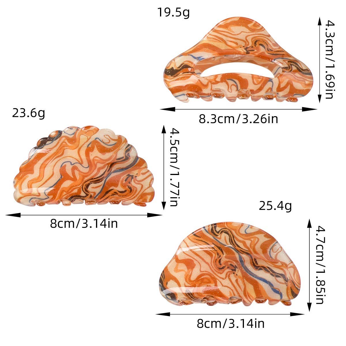 SEMI CIRCULAR EXQUISITE RETRO HAIRPIN_CWAHA1591