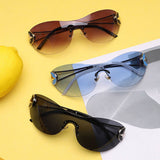 Y2K Large-Frame Sunglasses Withve-Pointed Stars_Cwasg0151