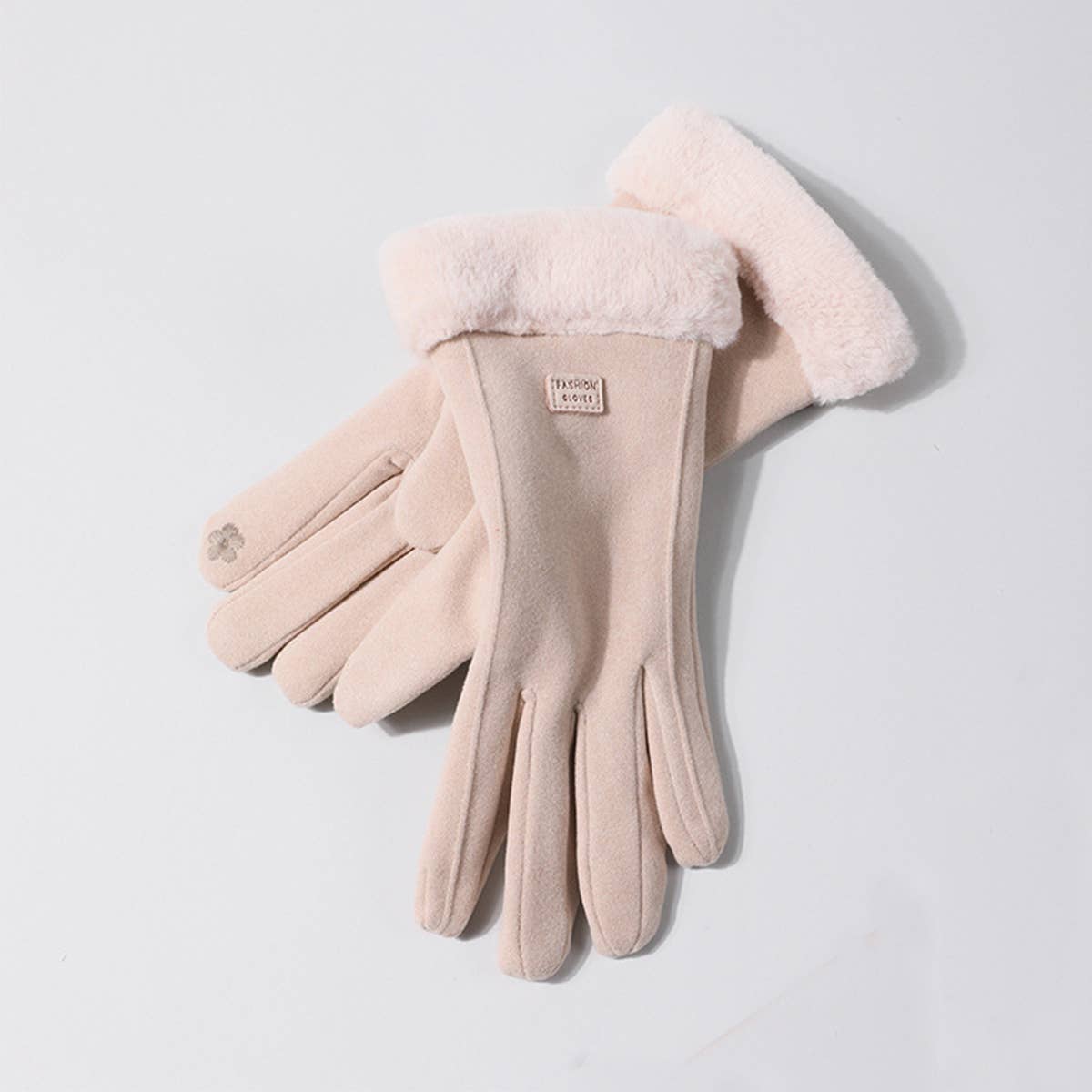 Womens Winter Plush Warm Cute Gloves_Cwag0064