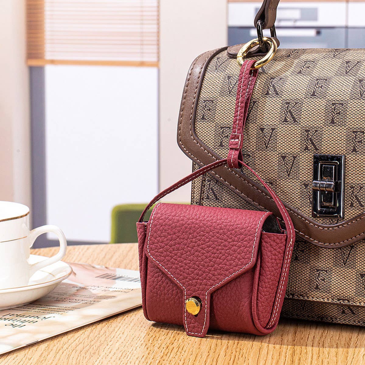 MINI LEATHER EARPHONE CASE MULTI USE POUCH_CUAB00398