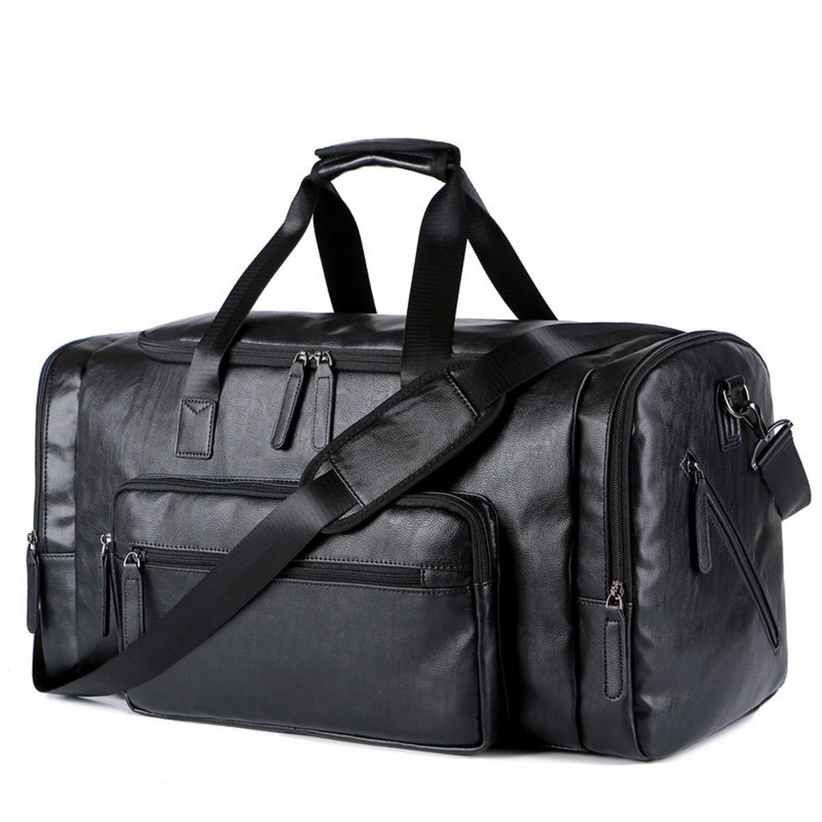 MENS PU LEATHER TRAVEL BAG EXTRA LARGE SIZE_CWAB5177