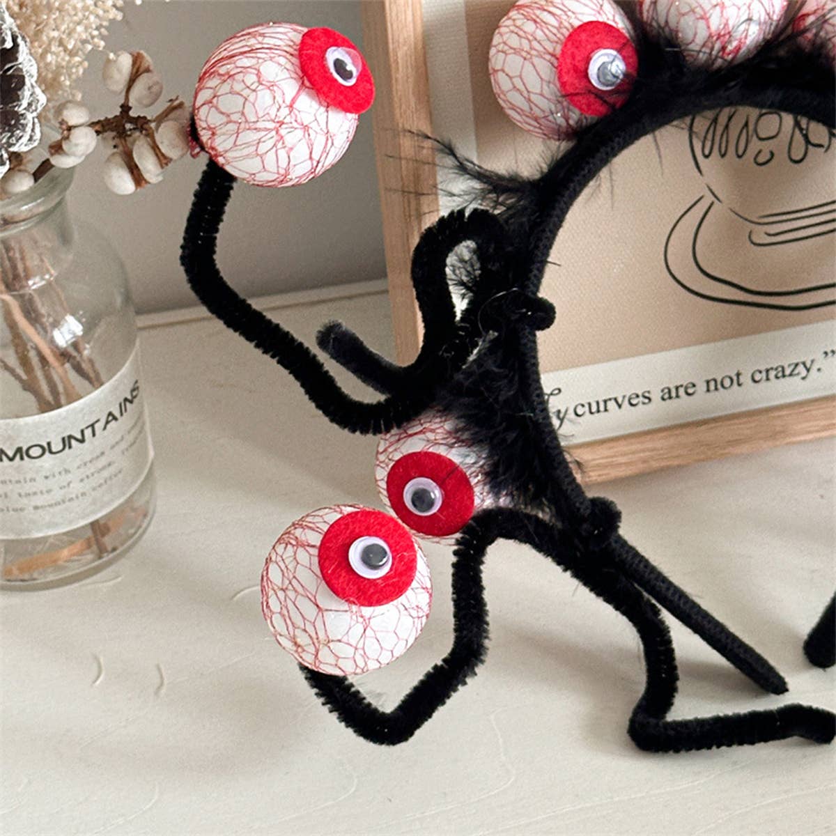 Halloween Spider Headband Cosplay Red Eye Style_Cwaha07549