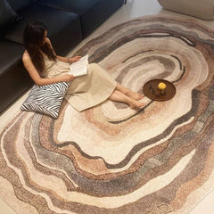 RETRO IRREGULAR LUXURY RUG FOR LIVING ROOM DECOR_CWMM7386