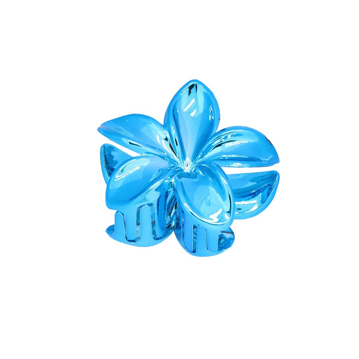 GOLD SILVER EGG FLOWER LARGE HAIR CLAW ELEGANT_CWMM4995