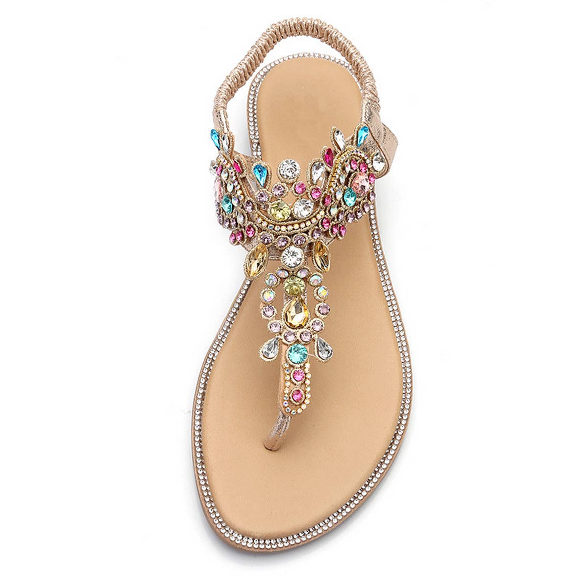 NEW COLOR DIAMOND BEACH ROUND TOE FLAT SHOES_CWSHS0650