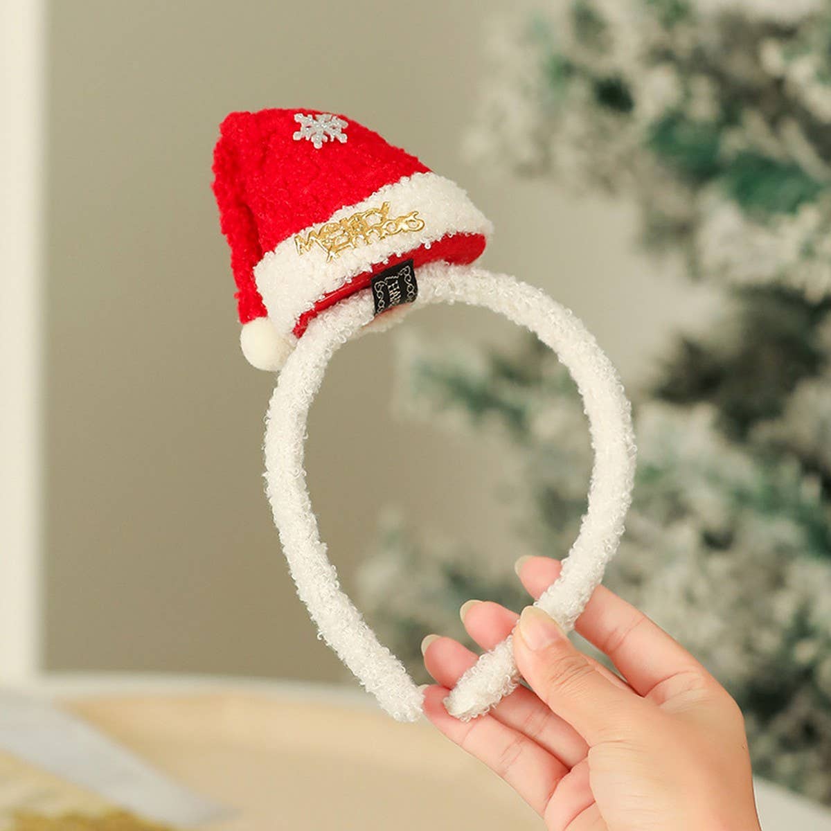 Christmas Party Hat Feather Headband Decor_Cwmm10585