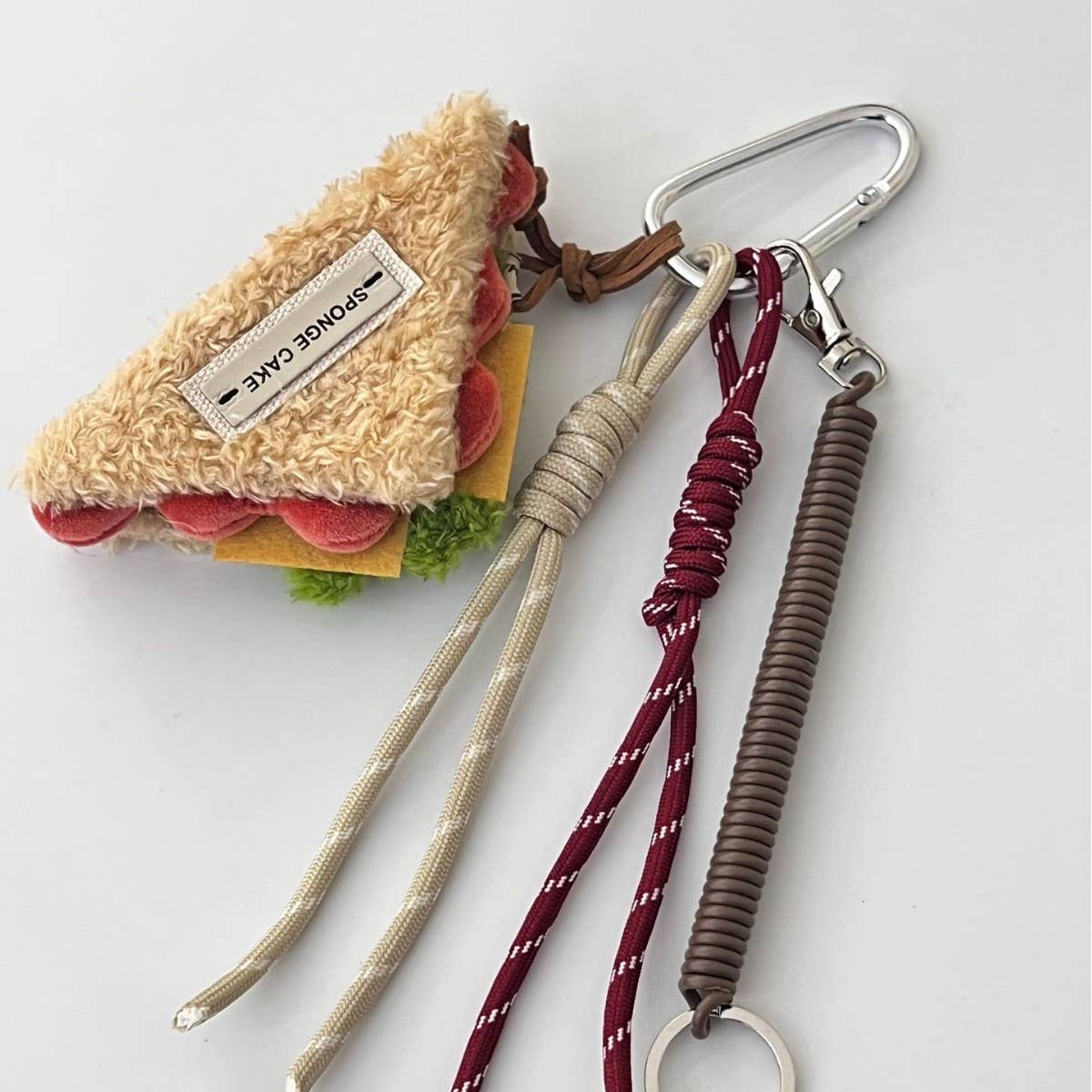 Cwmm10407_Cute Cake Keychain Cartoon Backpack Charm Pendant