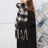 Wome Warm Small Check Ac Scarfsweet Style_Cwasc2695