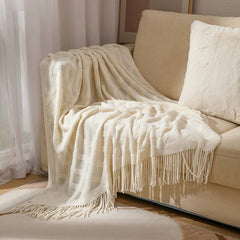 SOFT WARM AND COMFORTABLE TASSEL SOFA BLANKET_CWMM0215