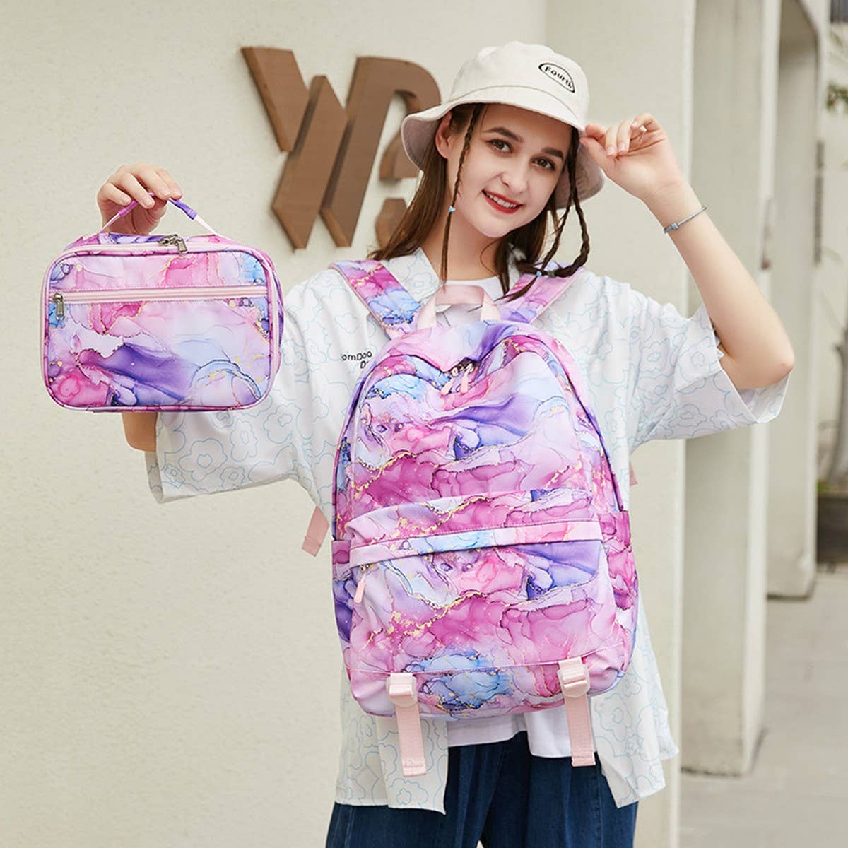 Waterproof Backpacks For School Girls-Piece Set_Cwab5378