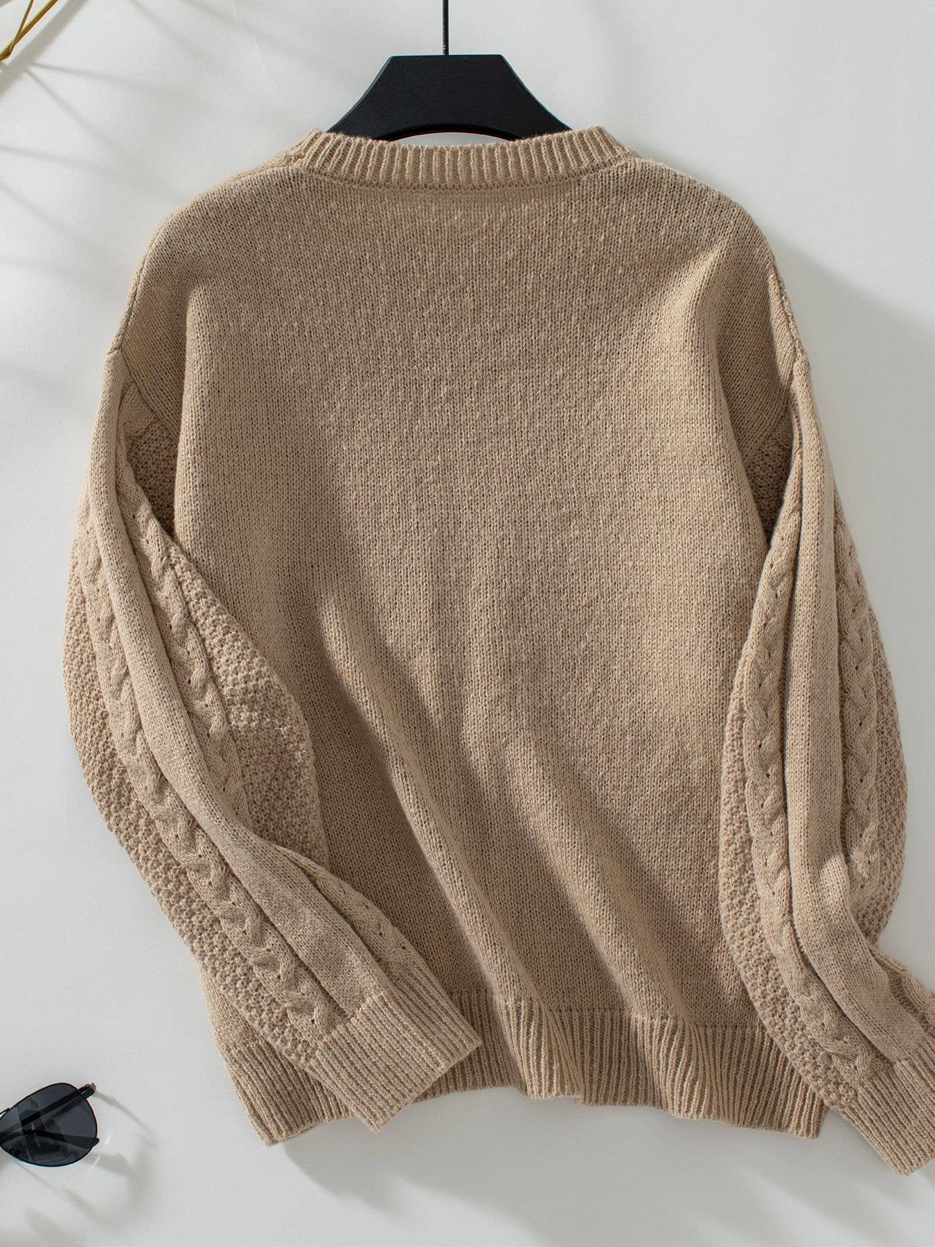 Solid Hollow-Out Pullover Vintage Kinky Knitwear