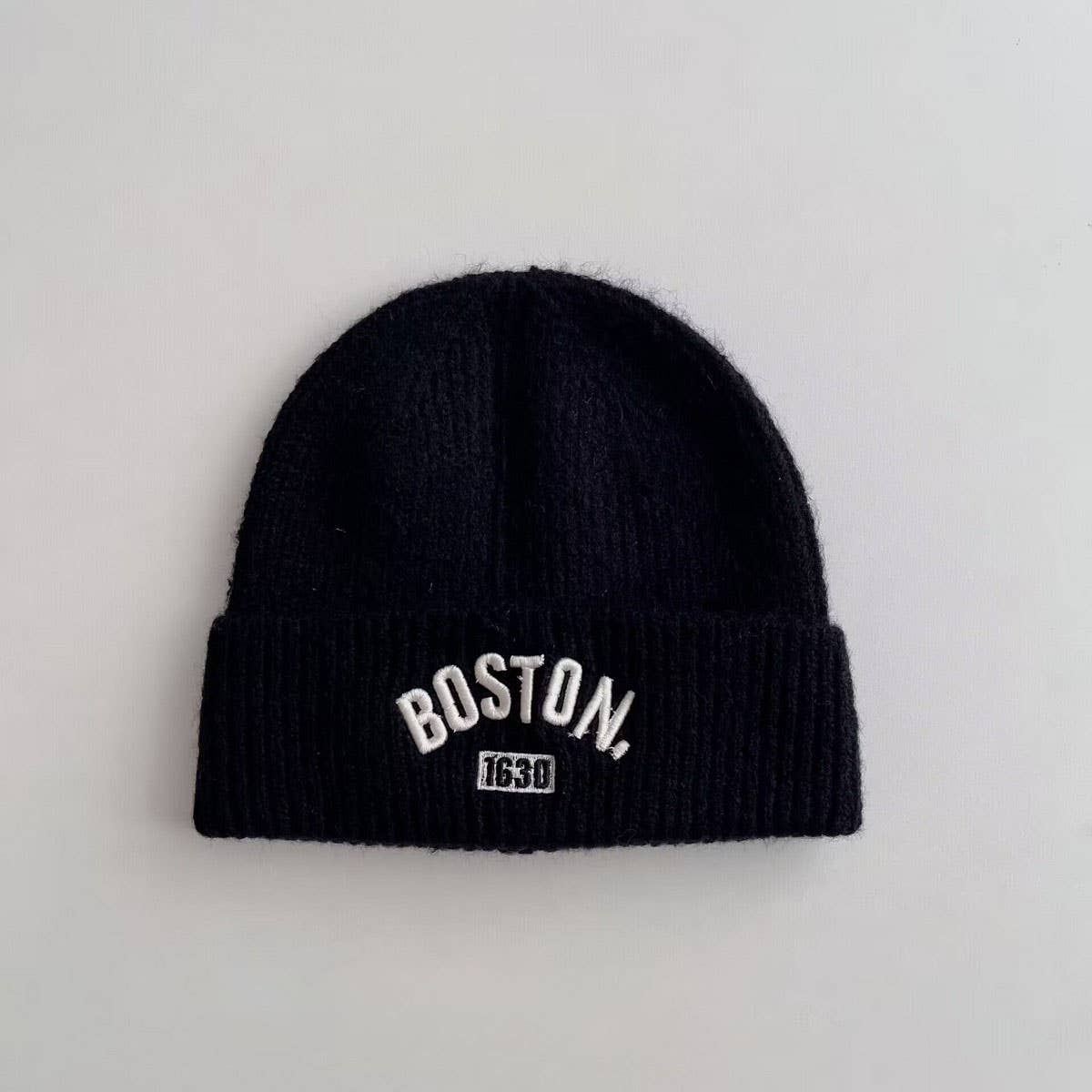 Winter Childrens Embroidered Letter Knitted Hat_Cwah2931