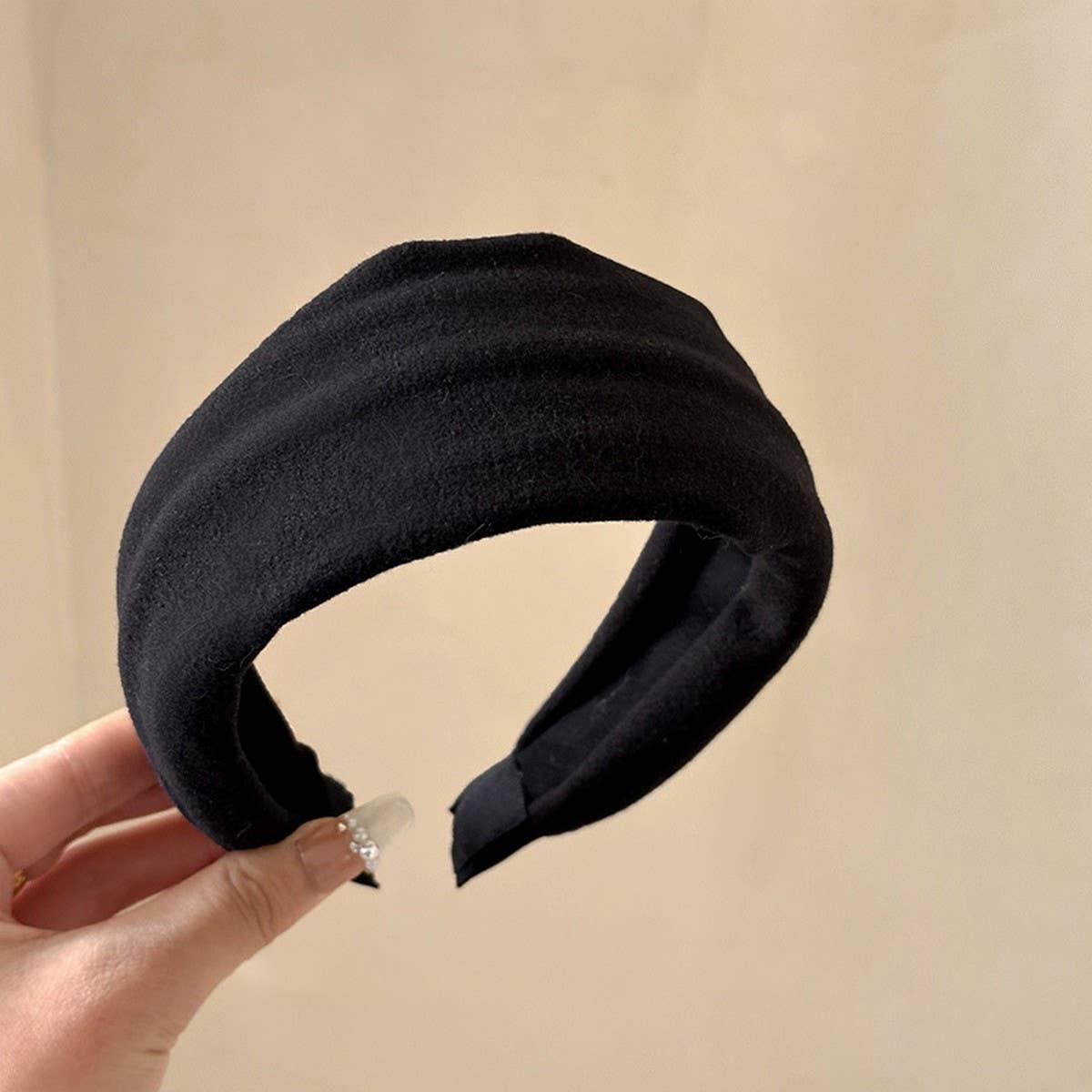 Short Plush Wide Headband Winter Hair Hoop_Cwaha07967