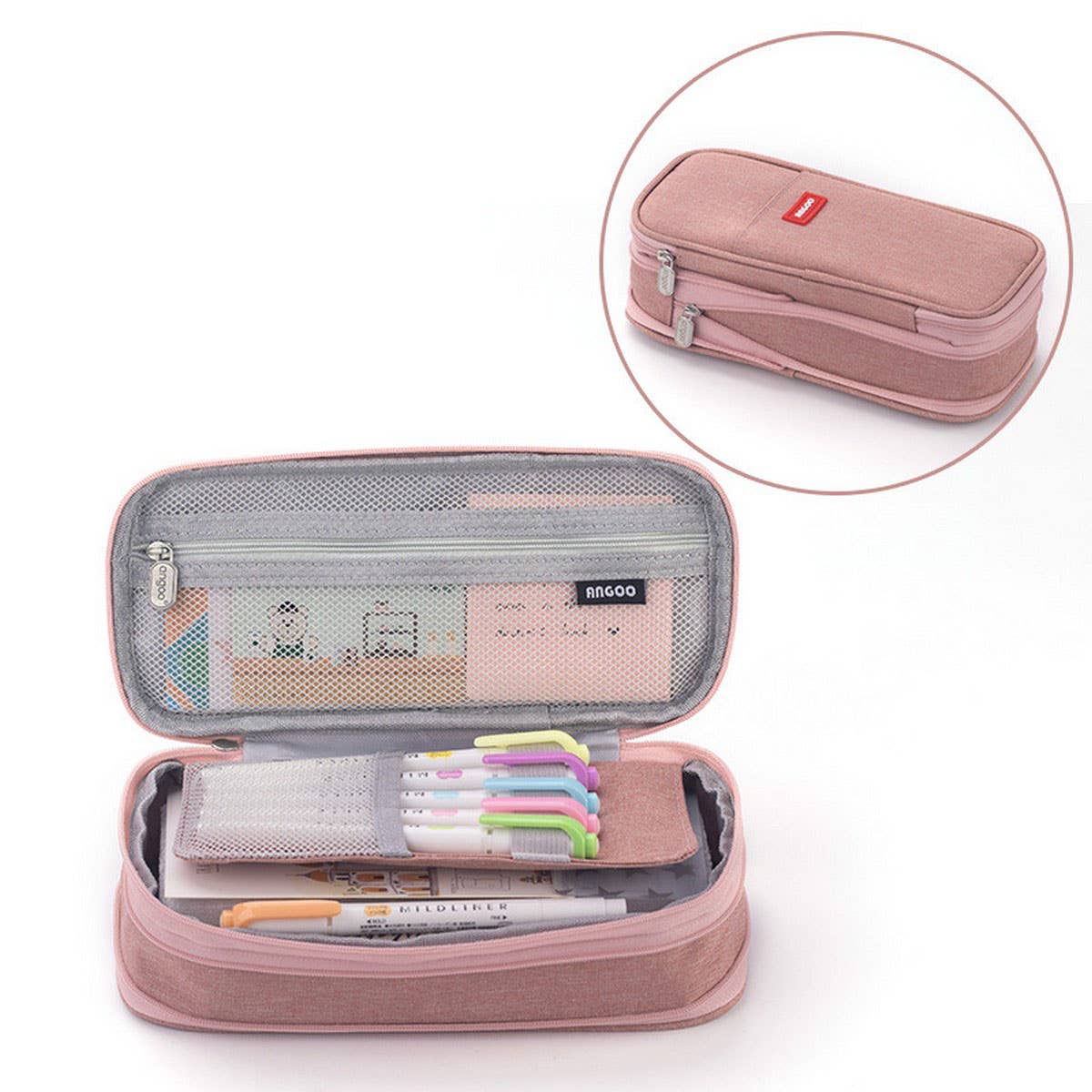 MACAROON COLOR MATCHING LARGE CAPACITY PENCIL CAS_CWMM1975