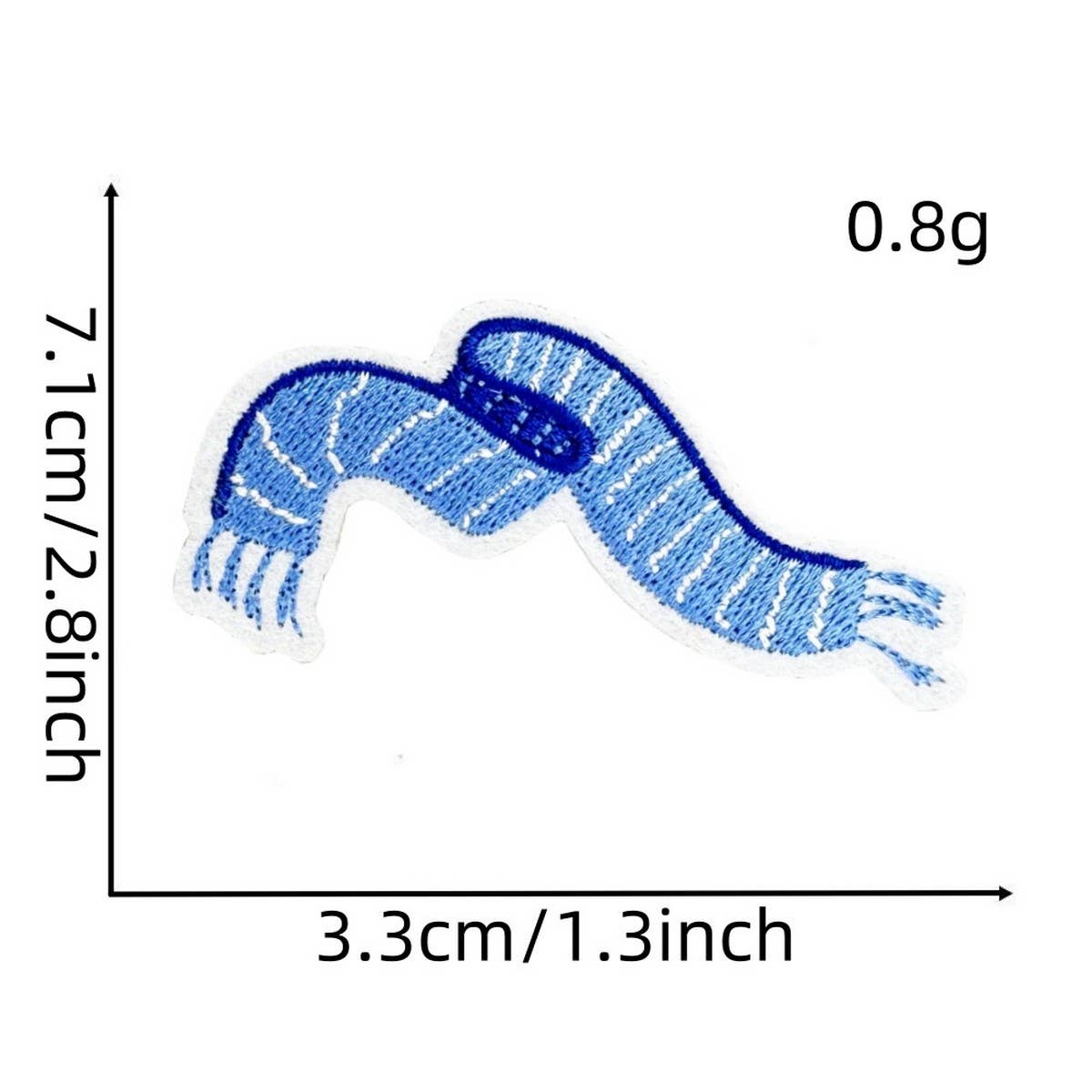 Winter Blue Christmas Graffiti Embroidered Patch_Cwmm4028