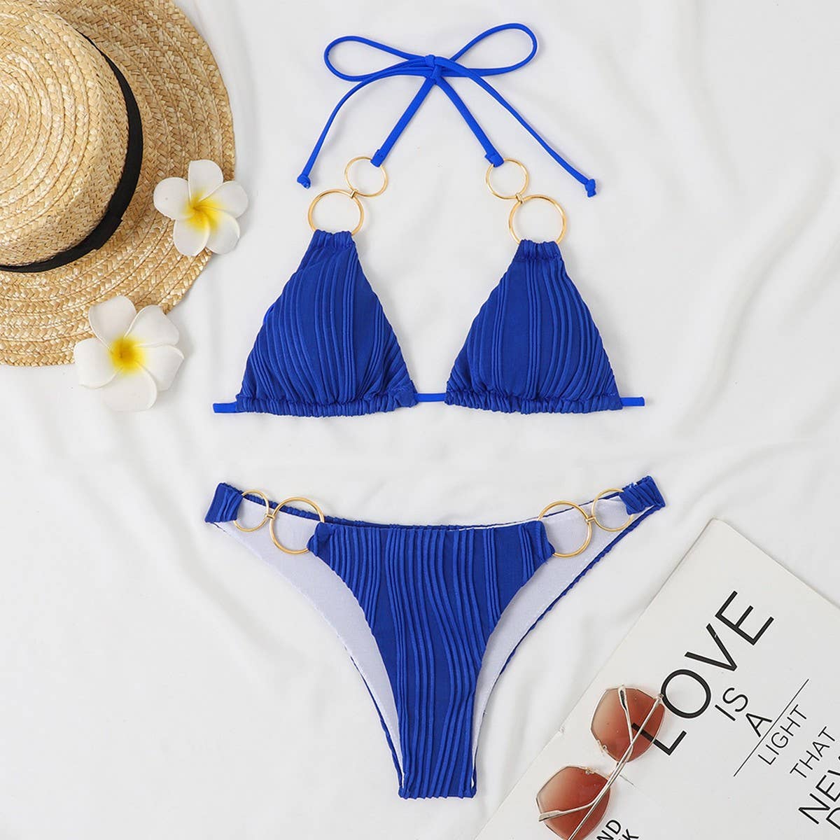 Womens Sexy Bikini Halter Neck Two-Piece Swimsuit