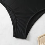 SEXY V NECK ADJUSTABLE LACE UP ONE PIECE SWIMSUIT_CWMW0628