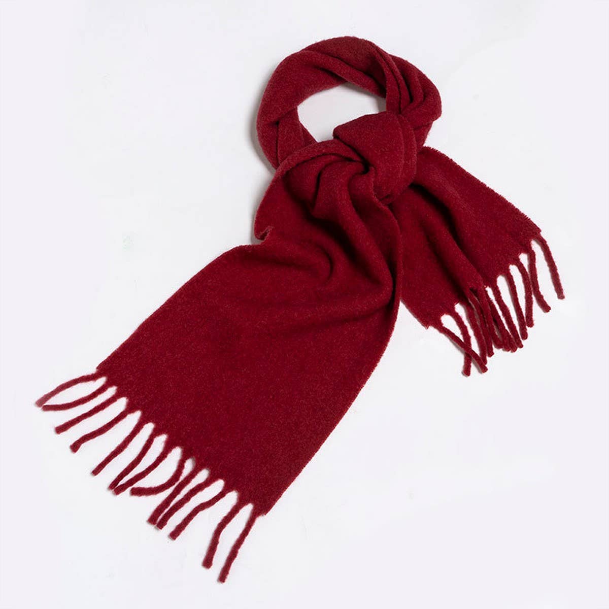 SOFT WOOL BLEND SCARF UNISEX WINTER SOLID WRAP_CWASC2349