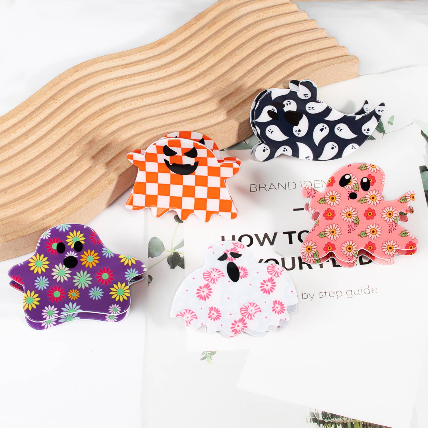 Halloween Kid Multicolor Printed Hair Clip