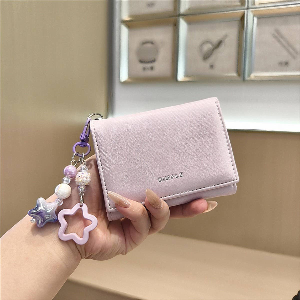 Trifold Short Wallet For Women With Card Slots_Cwab06208