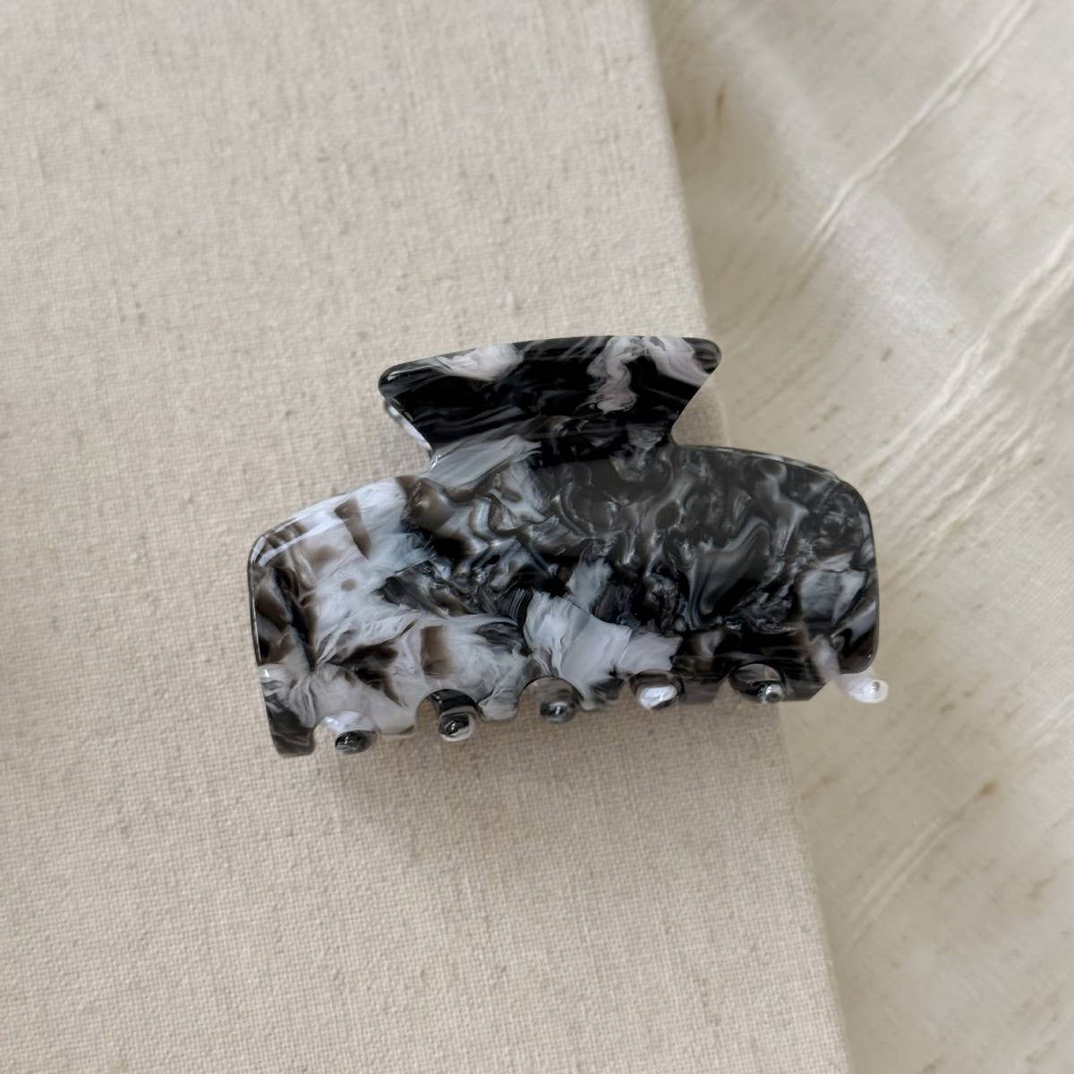 Marble Texture Hair Claw Retro Medium Clip_Cwaha07952