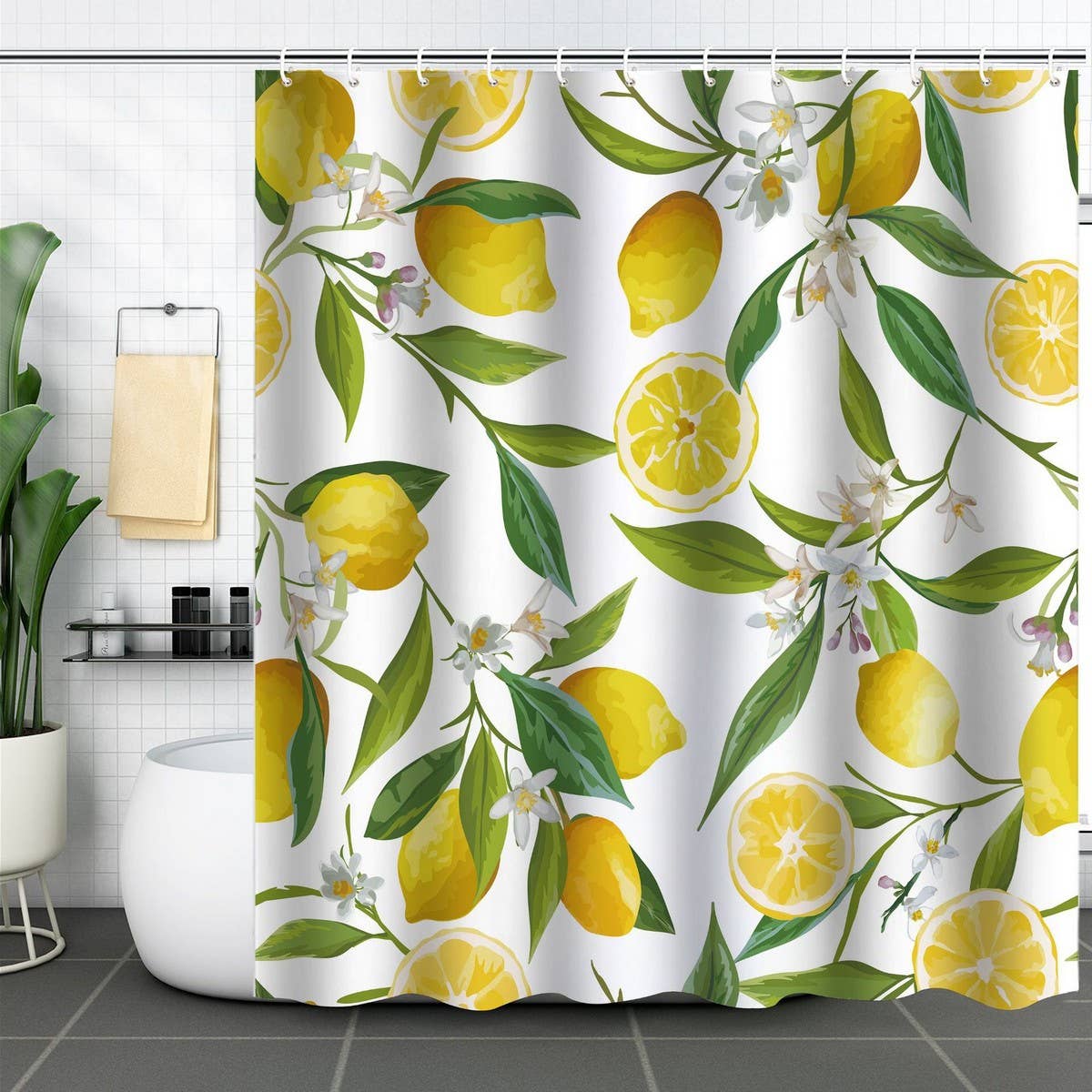 DIGITAL PRINTING FRUIT ISOLATION SHOWER CURTAIN_CWMM1793