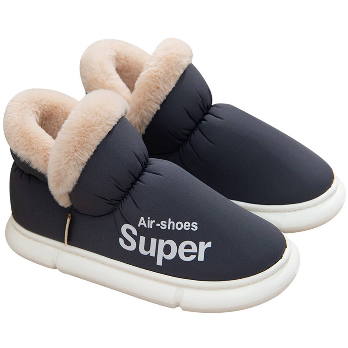 Winter Slippers Warm Waterproof Home House Shoes