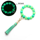 GLOW IN THE DARK WRISTBAND WITH TASSEL KEYCHAIN_CWMM6870