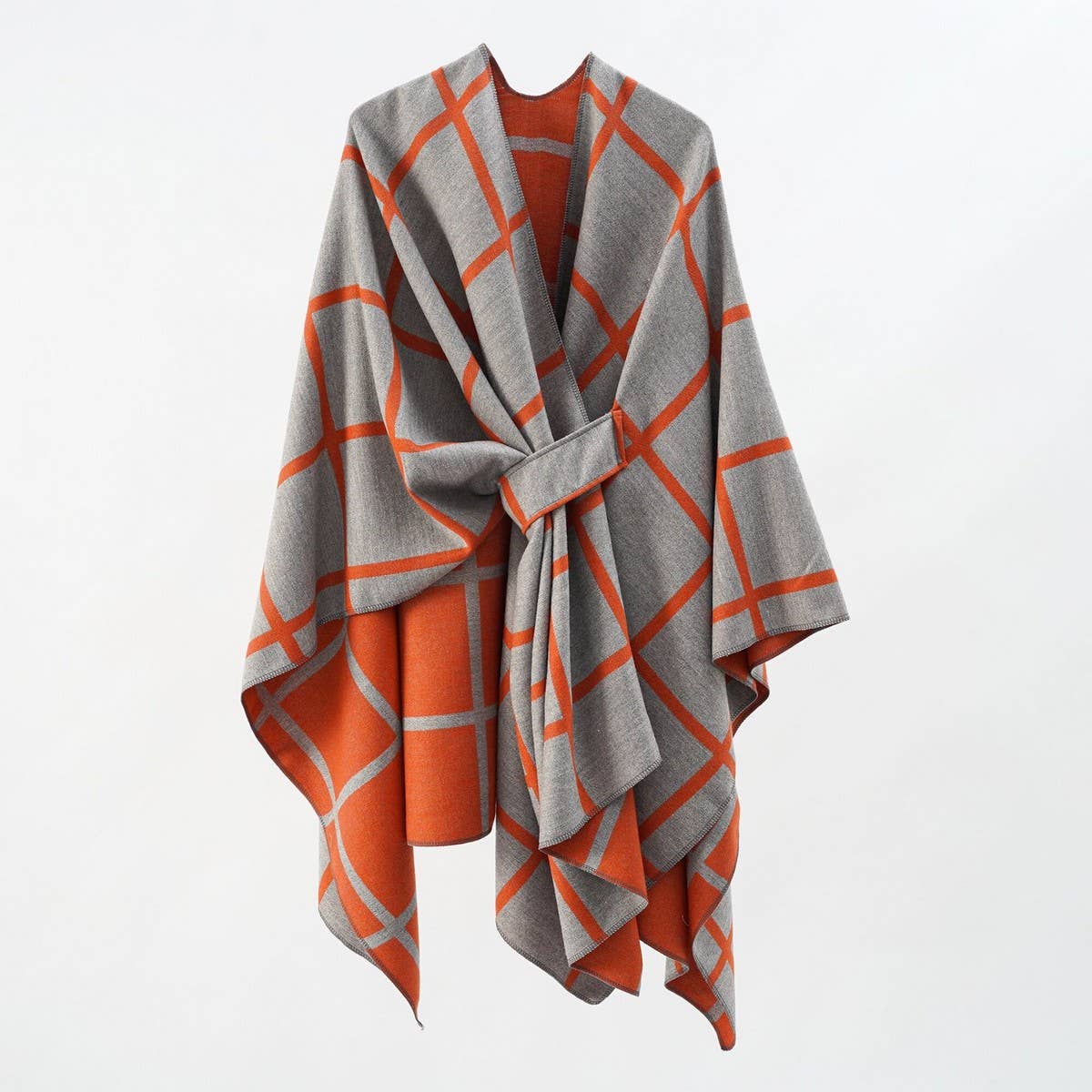 NEW FASHION SHAWL PLAID DUAL PURPOSE SIMPLE SHAWL_CWMM2086