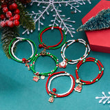 SANTA CLAUS OIL DROP BEADED BRACELET_CWAJE2401