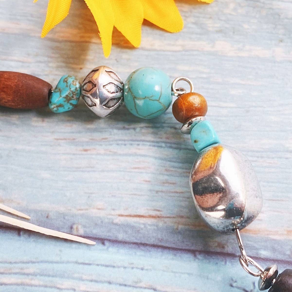 POPULAR RETRO SPECIAL SHAPED WOODEN BEAD NECKLACE_CWAJE1576