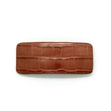 ELEGANT CROC PU LEATHER TOP BARRETTE CLIP_CWAHA6347