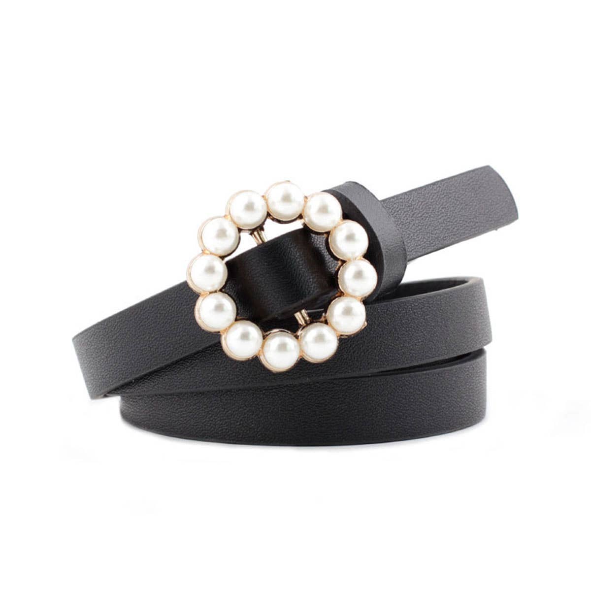 PEARL BUCKLE SLENDER BELT FOR DRESSES_CWABE0196