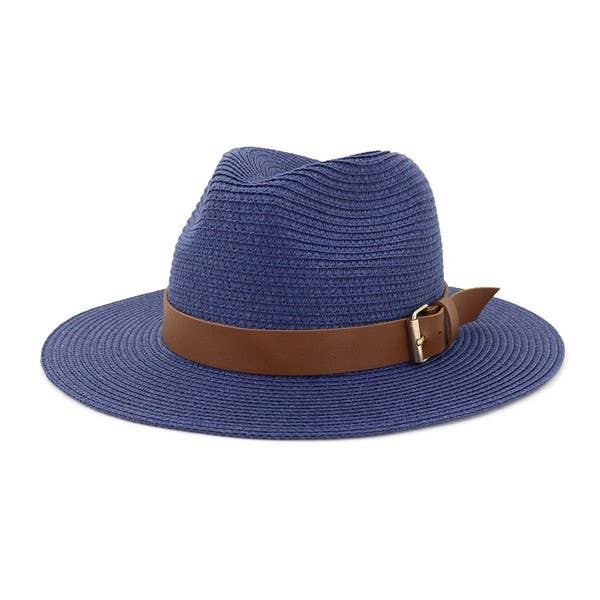 BEACH SUMMER CASUAL STRAW PANAMA HAT_CWAH059 B20223