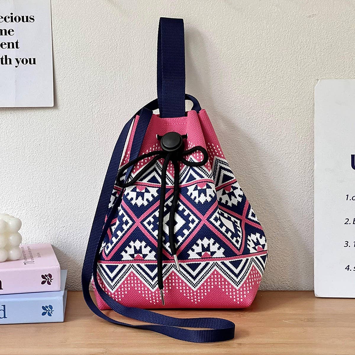 SIMPLE DESIGN KNITTED PORTABLE SHOULDER BAG_CWAB3071