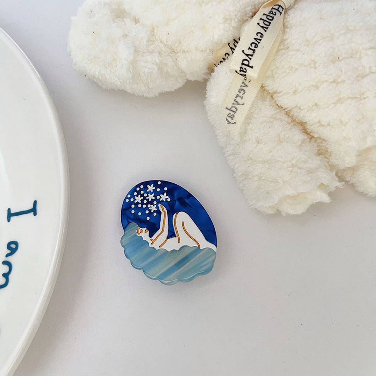 MERMAID PLANET HAIR CLAW DREAMY CUTE GIRL CLIP_CWAHA1339