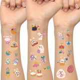 EASTER TATTOOS FOR KIDS BUNNY EGG STICKERS_CWMM8240