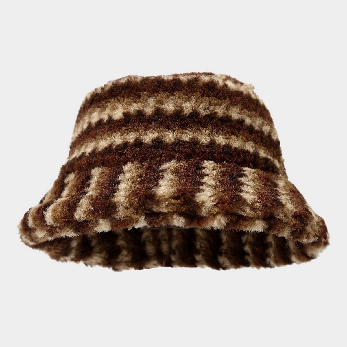 Trendy Plush Bucket Hat For Women Winter_Cwah04619