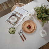 Waffle Tassel Solid Color Dining Table_Cwmm0971