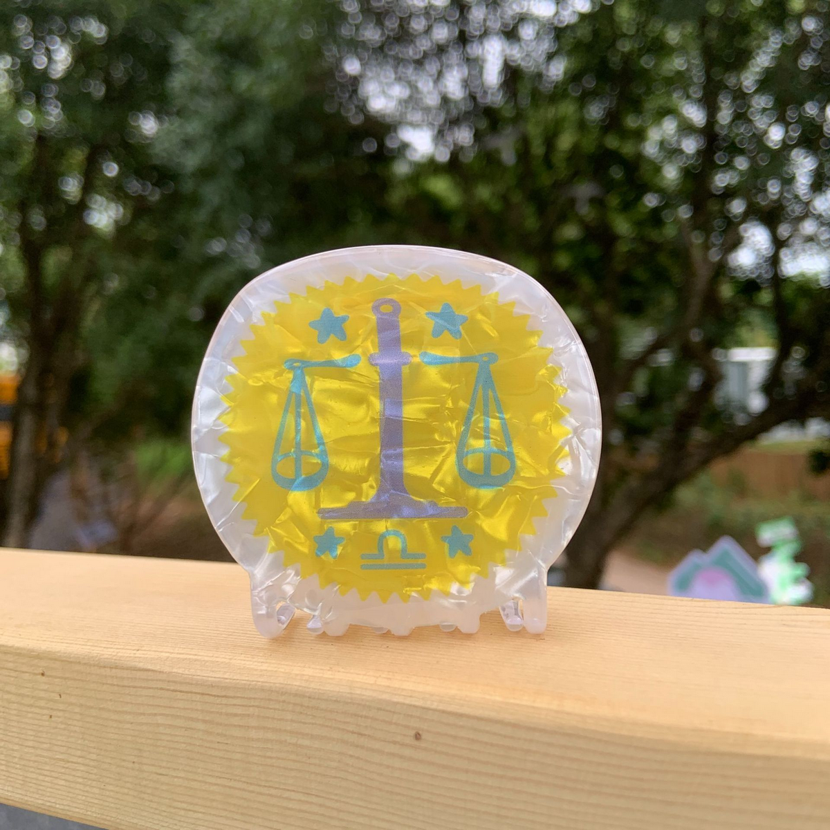 Star Sign Claw Clip Acrylic Cute Hair Accessor_Cwaha2141