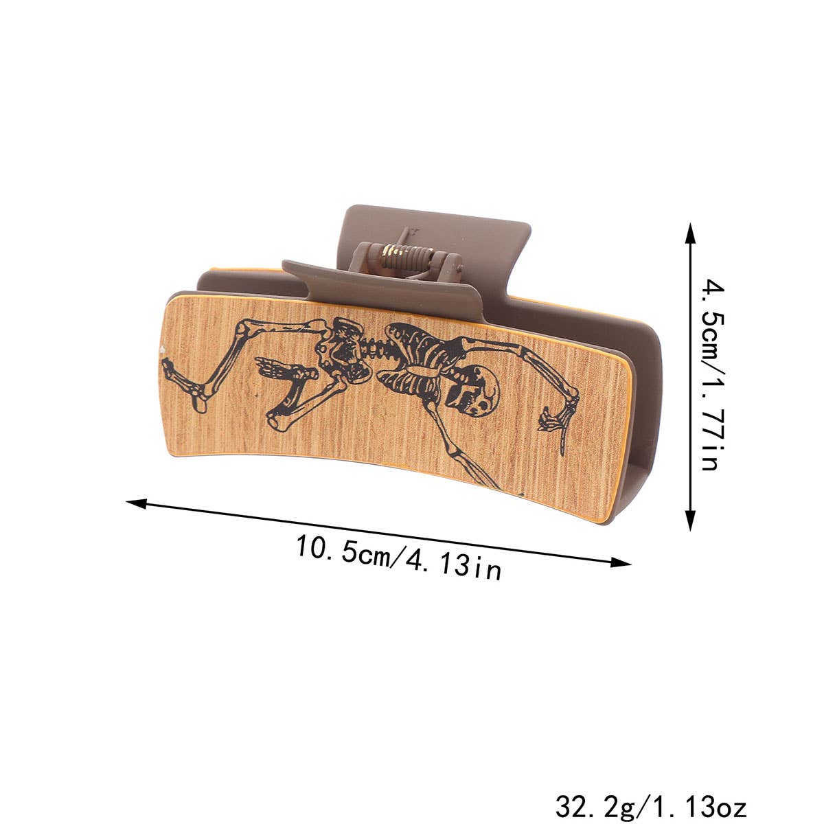 Vintage Dark Leather Vintage Dark Leather Hairclip_Cwasc1617