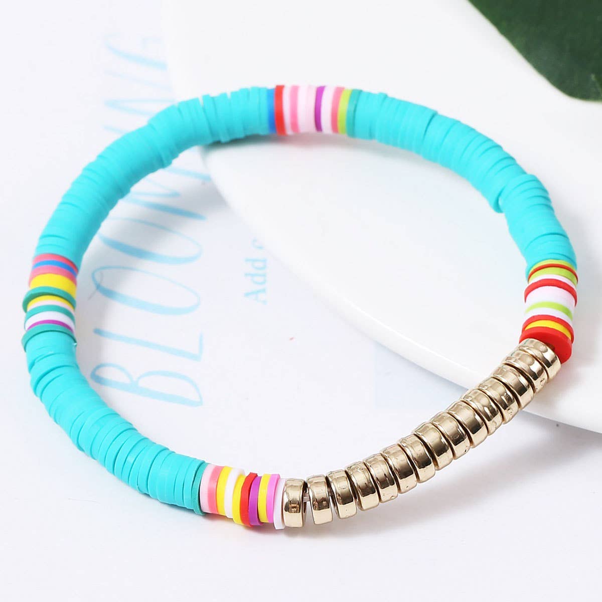 6PCS COLOR BLOCK BEADED BRACELET_CWAJE0440