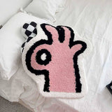 CUTE LIVING ROOM RUG COZY CAT VIBES BEDSIDE MAT SSCWMM7392