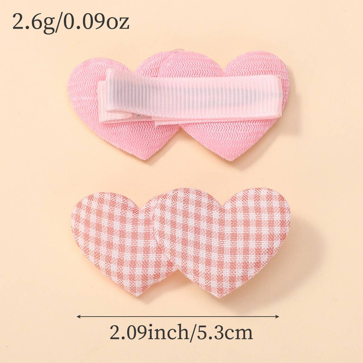 CUTE HEART HAIR CLIP SET FOR GIRLS WARM COLORS_CWAHA6726