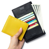 SOFT TOP GRAIN COWHIDE SHORT LEATHER WALLET_CWAB3790
