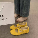 SUEDE CROSS STRAP WEDGE MARY JANE FLATS_CWSHF0129