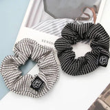 2PCS HAIR TIE PLAID PATTERN SCRUNCHIE_CWAHA0181