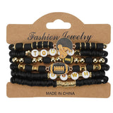 Cwmm10455_Football Game Day Beaded Elastic Bracelet